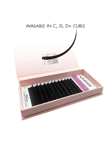 Flat Mix Box Eyelash Extensions in Paper Packaging | Kalentin Sustainable Lash Brand