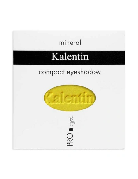 Matte neon yellow mineral eye shadow - No 63 Giglio | Kalentin sustainable cosmetic brand