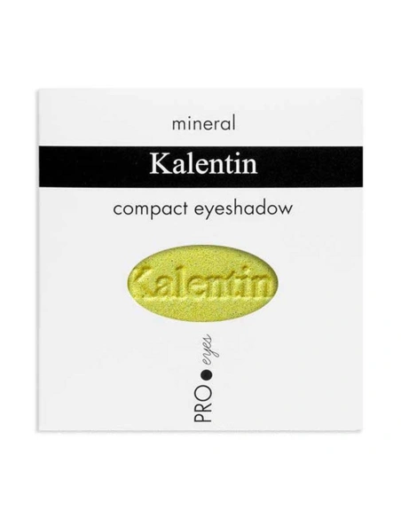 Shimmer metallic yellow mineral eye shadow - No 74 Porlamar| Kalentin sustainable cosmetic brand