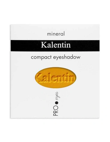Matte mustard yellow mineral eye shadow - No 75 Jamaica| Kalentin sustainable cosmetic brand