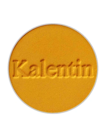 Matte mustard yellow mineral eye shadow - No 75 Jamaica| Kalentin sustainable cosmetic brand