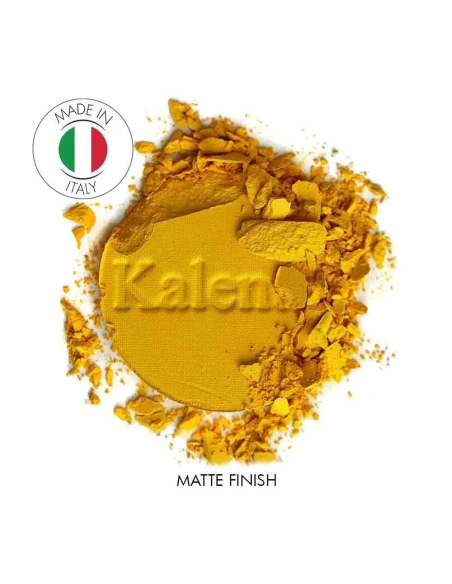 Matte sunshine yellow mineral eye shadow - No 76 Bananal | Kalentin sustainable cosmetic brand