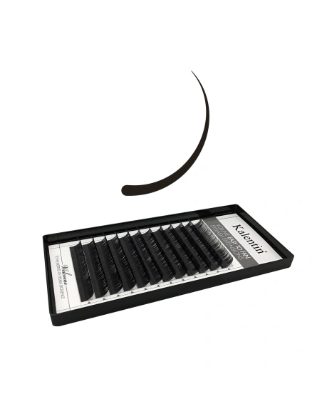 D+ curl volume eyelash extensions | Kalentin sustainable lash brand