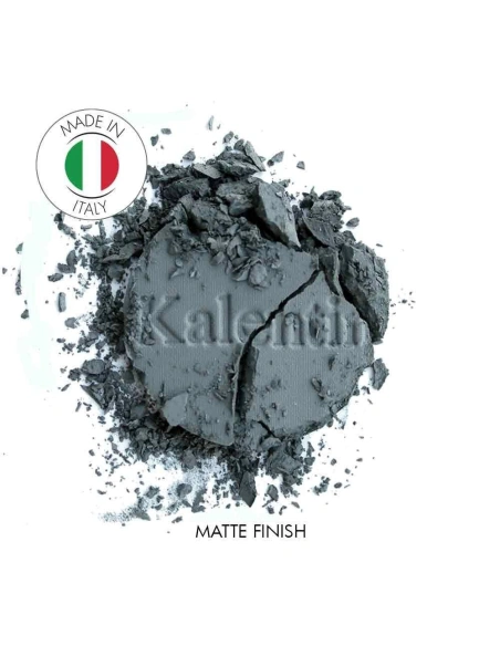 Matte steel grey mineral eye shadow - No 8 Honshu | Kalentin sustainable cosmetic brand