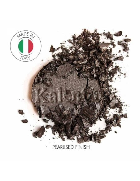 Pearlised dark brown mineral eye shadow - No 94 Bermuda | Kalentin sustainable cosmetic brand