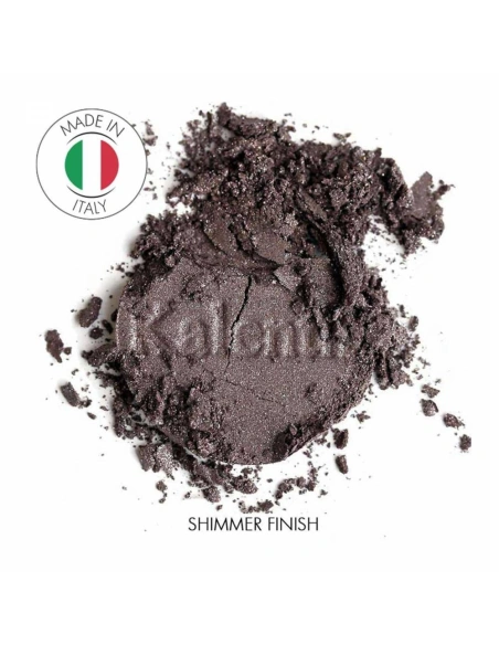 Shimmer chocolate brown mineral eye shadow - No 96 Pantelleria  | Kalentin sustainable cosmetic brand