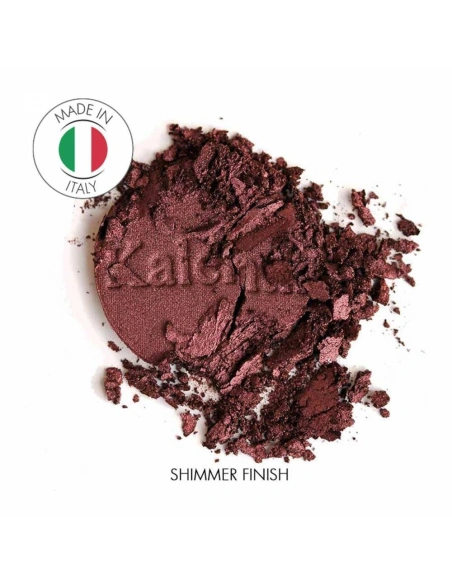 Pearlised burgundy brown mineral eye shadow - No 97 Alicudi | Kalentin sustainable cosmetic brand
