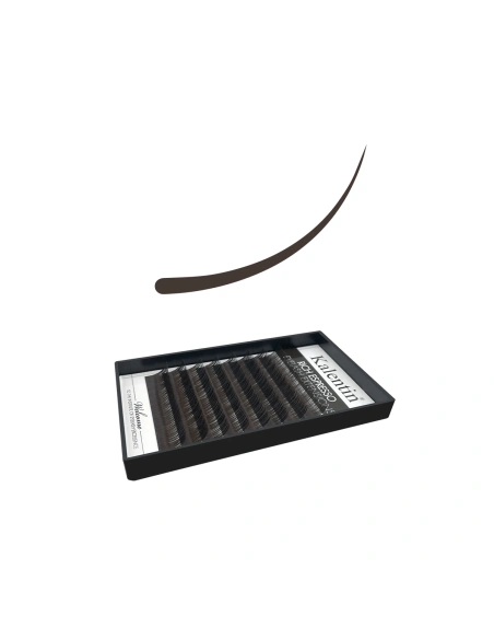 C Mix Rich Espresso Eyelash Extensions | Kalentin Sustainable Lash Brand