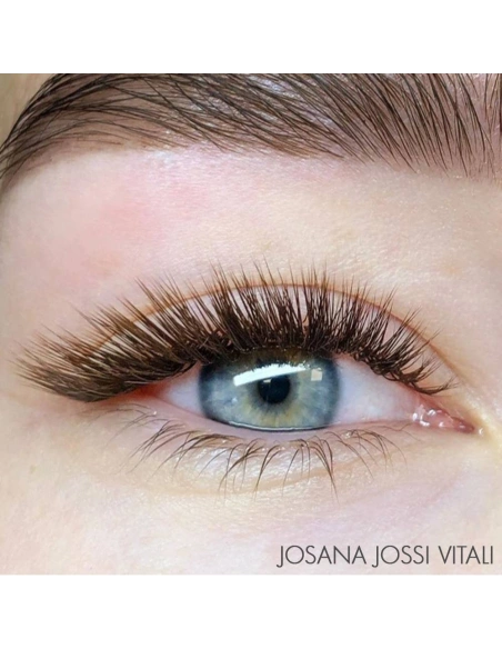 C Mix Rich Espresso Eyelash Extensions | Kalentin Sustainable Lash Brand