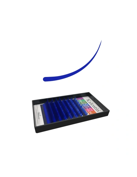 C Mix Blue Colour Pop Volume Eyelash Extensions | Kalentin Sustainable Lash Brand