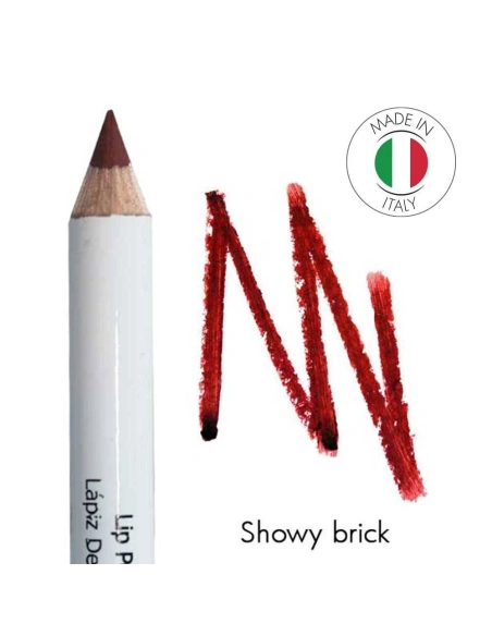 Mineral lip pencil No 10 Porto - Showy brick | Kalentin sustainable cosmetic brand