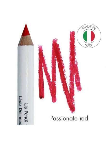 Mineral lip pencil No 2 Chianti - Passionate red | Kalentin sustainable cosmetic brand