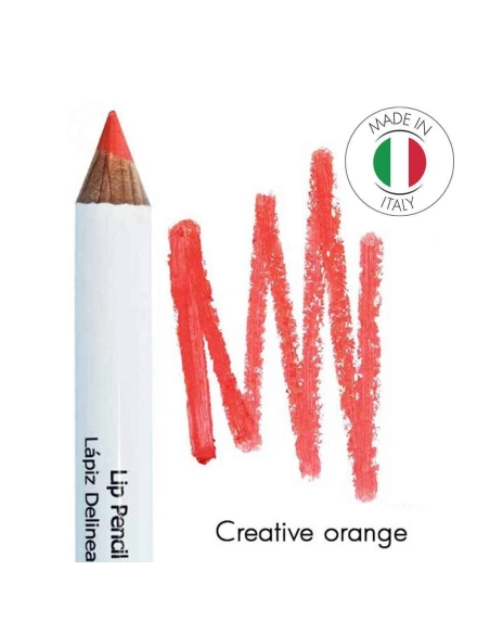 Mineral lip pencil No 3 Malvasia - Creative orange | Kalentin sustainable cosmetic brand
