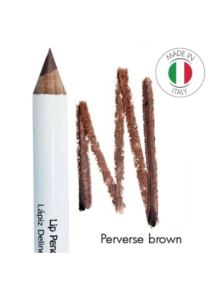 Mineral lip pencil No 6 Barbera - Perverse brown | Kalentin sustainable cosmetic brand