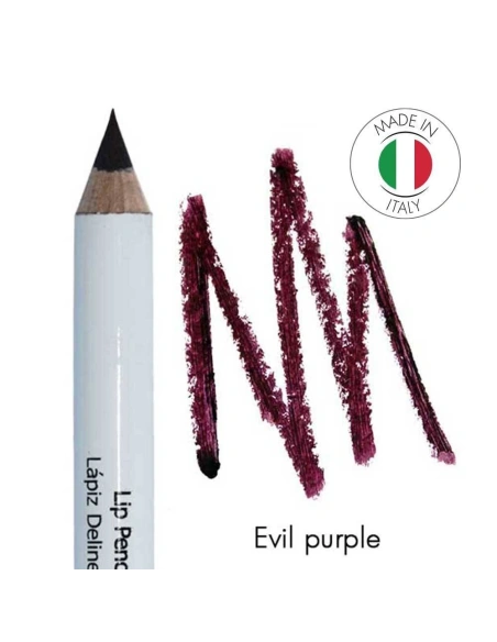 Mineral lip pencil No 7 Lambrusco - Evil purple | Kalentin sustainable cosmetic brand