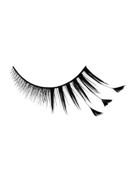 feather detail strip lash
