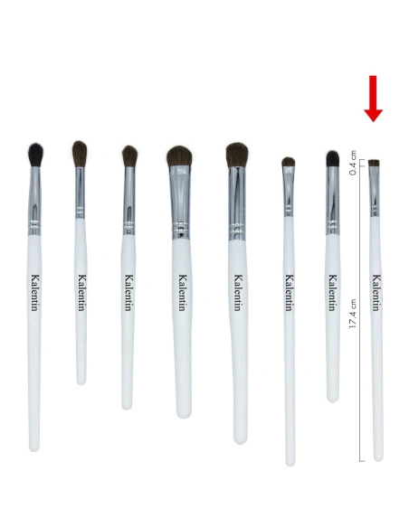Silver makeup brush - KC9  | Kalentin sustainable cosmetic brand