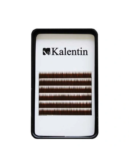 Eyebrow extensions - straight brown | Kalentin sustainable lash brand