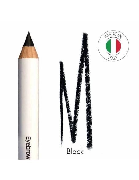 Mineral eyebrow pencil No 1 Eva - Black | Kalentin sustainable lash brand