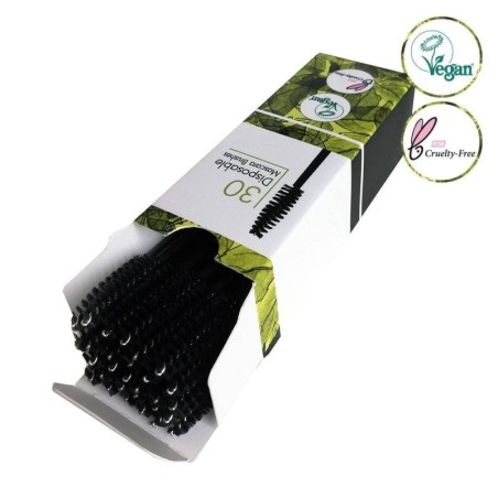 Vegan Disposable Eyelash Mascara Brushes 30 pcs| Kalentin Sustainable Lash Brand