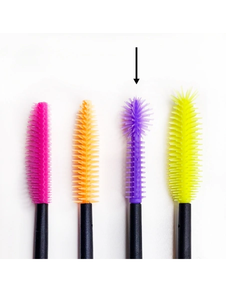 Silicone Eyelash Mascara Brush Purple -  25 pcs | Kalentin Sustainable Lash Brand