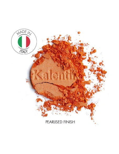 Pearlised tangerine orange mineral eye shadow - No 72 Grenada | Kalentin sustainable cosmetic brand