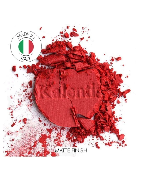Matte brick red mineral eye shadow - No 65 Santorini | Kalentin sustainable cosmetic brand