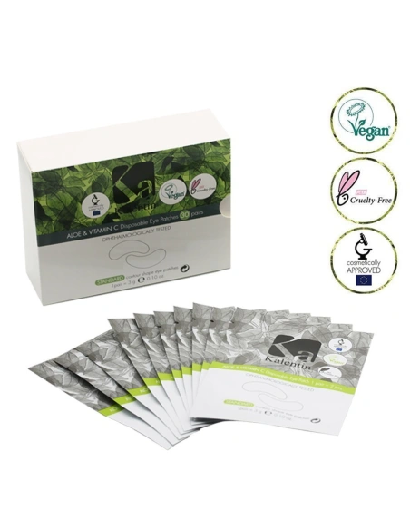 Vegan Aloe & Vitamin C Eye Patch - 60 pcs (30 Pairs) | Kalentin Sustainable Lash Brand