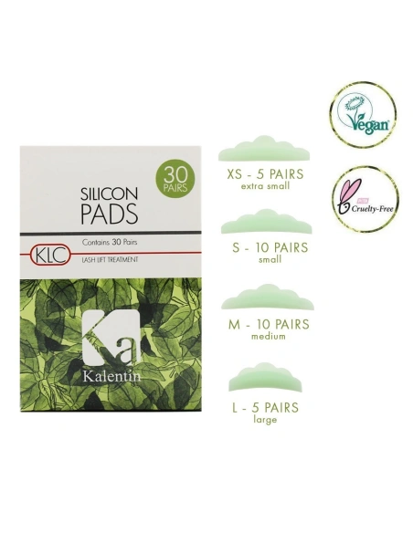 Vegan Silicon Pads 60 pcs ( 30 Pairs) | Kalentin Sustainable Lash Brand
