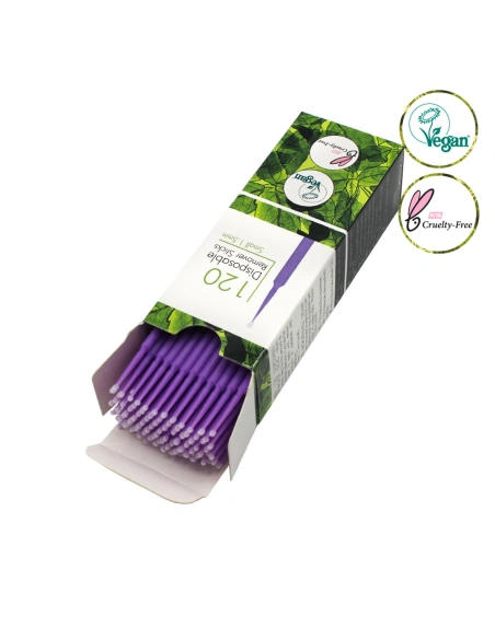 Vegan Disposable Remover Sticks 1.5mm 120 pcs | Kalentin Sustainable Lash Brand