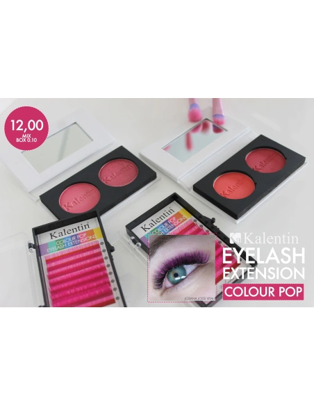 C Mix Pink Volume Eyelash Extensions | Kalentin Sustainable Lash Brand