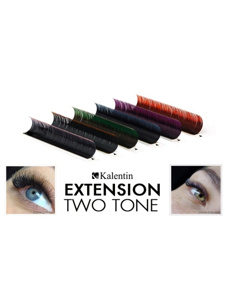 Eyelash Extensions two tone - light | Kalentin sustainable lash brand