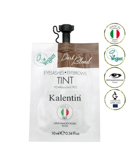 Henna Effect Hybrid Semi-Activated Eyebrow & Eyelash Vegan Tint - Dark Blond | Kalentin Sustainable Lash Brand