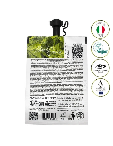 Henna Effect Hybrid Semi-Activated Eyebrow & Eyelash Vegan Tint - Dark Blond | Kalentin Sustainable Lash Brand