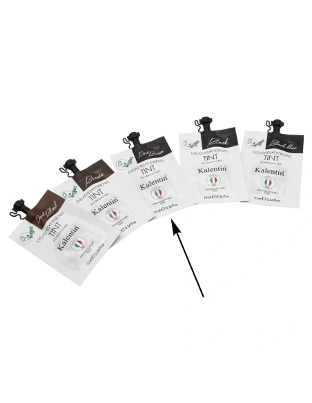 Henna Effect Hybrid Semi-Activated Eyebrow & Eyelash Vegan Tint - Dark Brown 10ml | Kalentin Sustainable Lash Brand