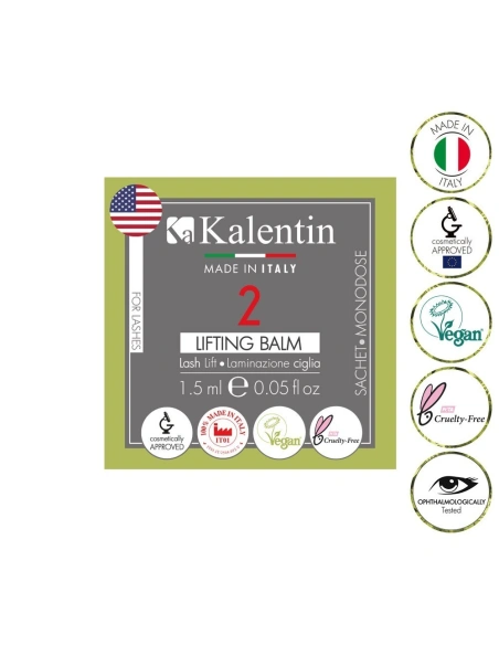 Vegan Lash Lift - USA Lifting balm - single sachet 1.5ml | Kalentin Sustainable Lash Brand