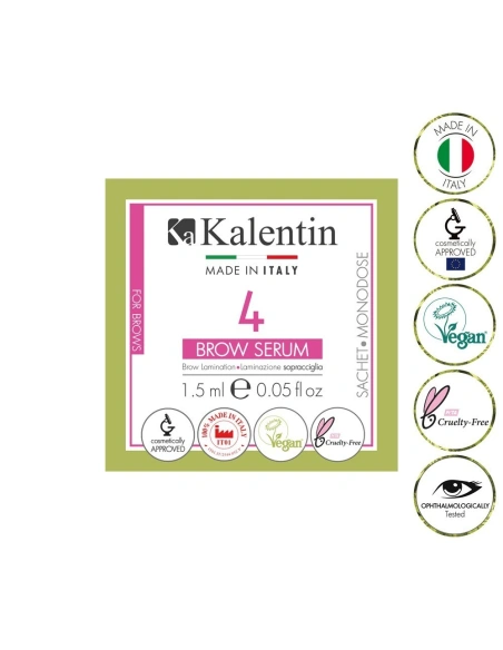 Vegan Brow Lamination - Brow Serum single sachet 1.5ml | Kalentin Sustainable Lash Brand