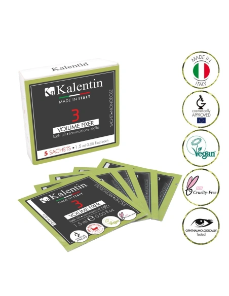 Vegan Lash Lift - Volume Fixer single sachets 1.5ml - Pack of 5| Kalentin Sustainable Lash Brand