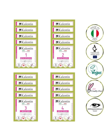 Brow lamination sachets set| Kalentin Sustainable Lash Brand
