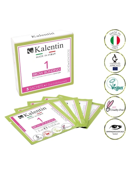 Brow Lamination - Brow Bonding single sachets 1.5ml - Pack of 5 | Kalentin Sustainable Lash & Brow Brand