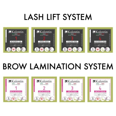 Complete tester pack for lash lift & brow lamination