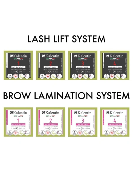 Complete tester pack for lash lift & brow lamination | Kalentin