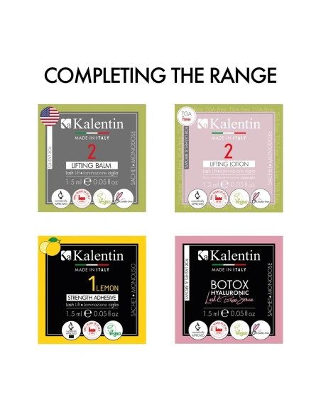 Complete tester pack for lash lift & brow lamination | Kalentin