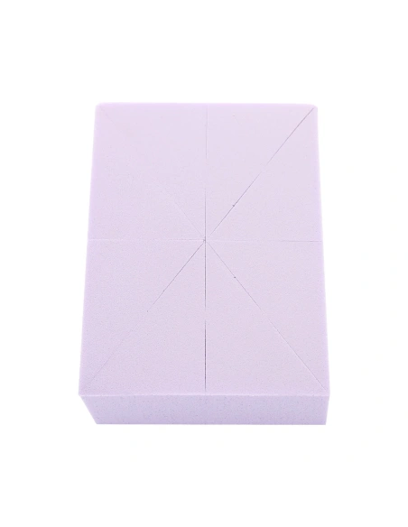 Rectangular latex sponge - 8 sections | Kalentin sustainable cosmetic brand