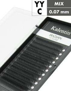 YY Lashes High-Tech Fibers Brazilian YY C Ø0,07 - MIX