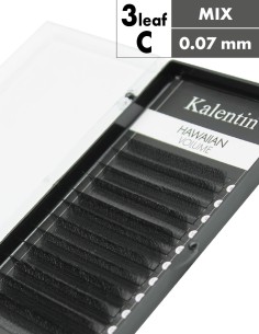 W Lashes High-Tech Fibers Hawaiian 3leaf C Ø0,07 - MIX