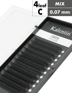 W Lashes High-Tech Fibers Greek 4leaf C Ø0,07 - MIX
