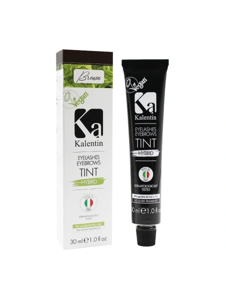 Henna Effect Hybrid Eyebrow & Eyelash Tint - Brown | Kalentin Sustainable Lash Brand