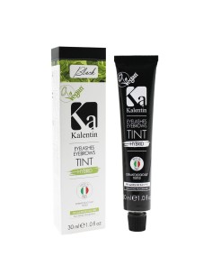 Henna Effect Hybrid Eyebrow & Eyelash Tint - Black | Kalentin Sustainable Lash Brand