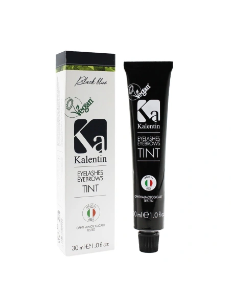 Henna Effect Hybrid Eyebrow & Eyelash Tint - Black Blue | Kalentin Sustainable Lash Brand